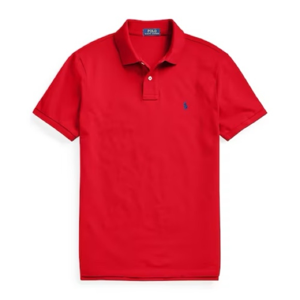 Polo Ralph Lauren Red Custom Fit Shirt Small